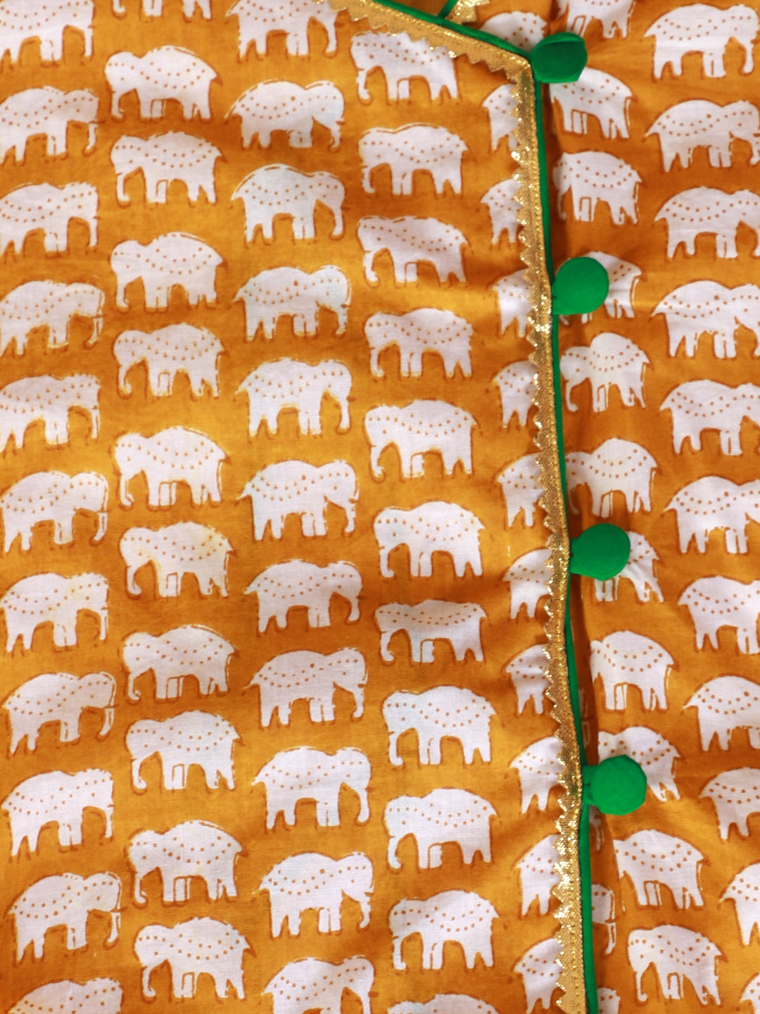 KID1 Krish Angrakha Dhoti Yellow