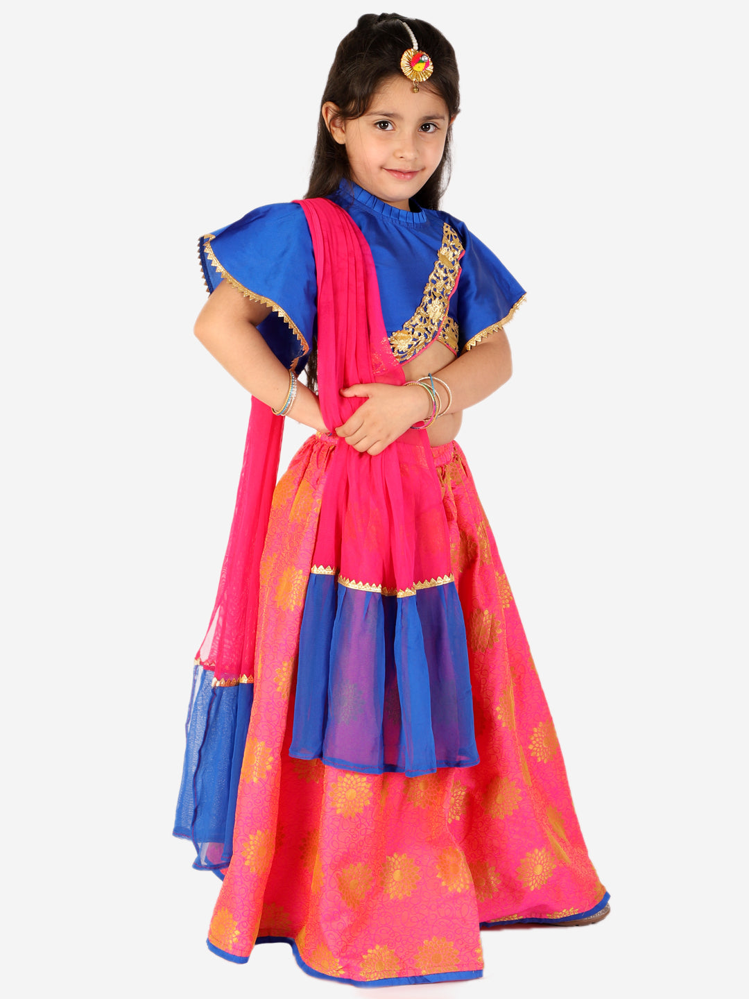KID1 Neveli Lehenga Choli Blue