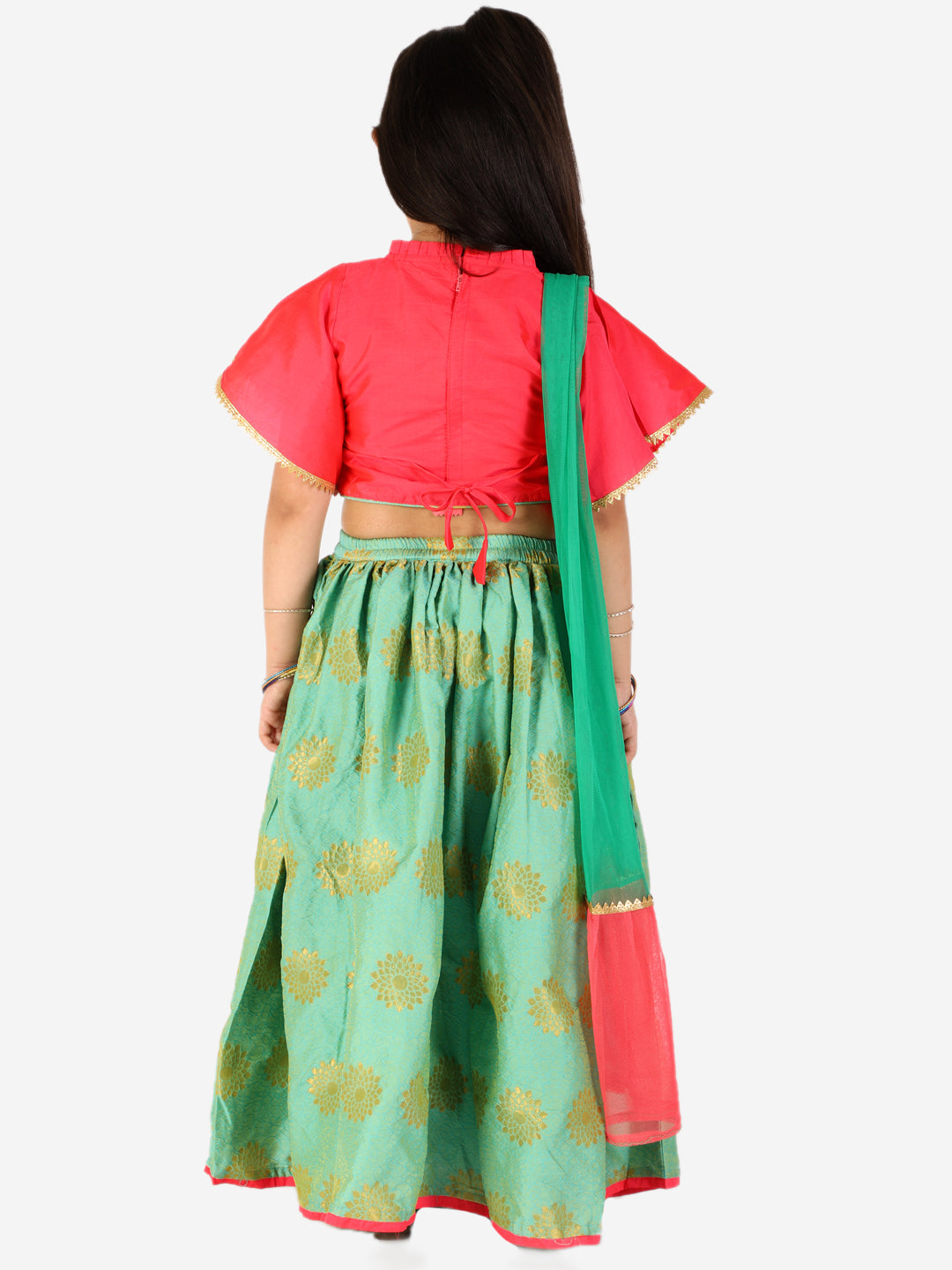 KID1 Neveli Lehenga Choli Peach