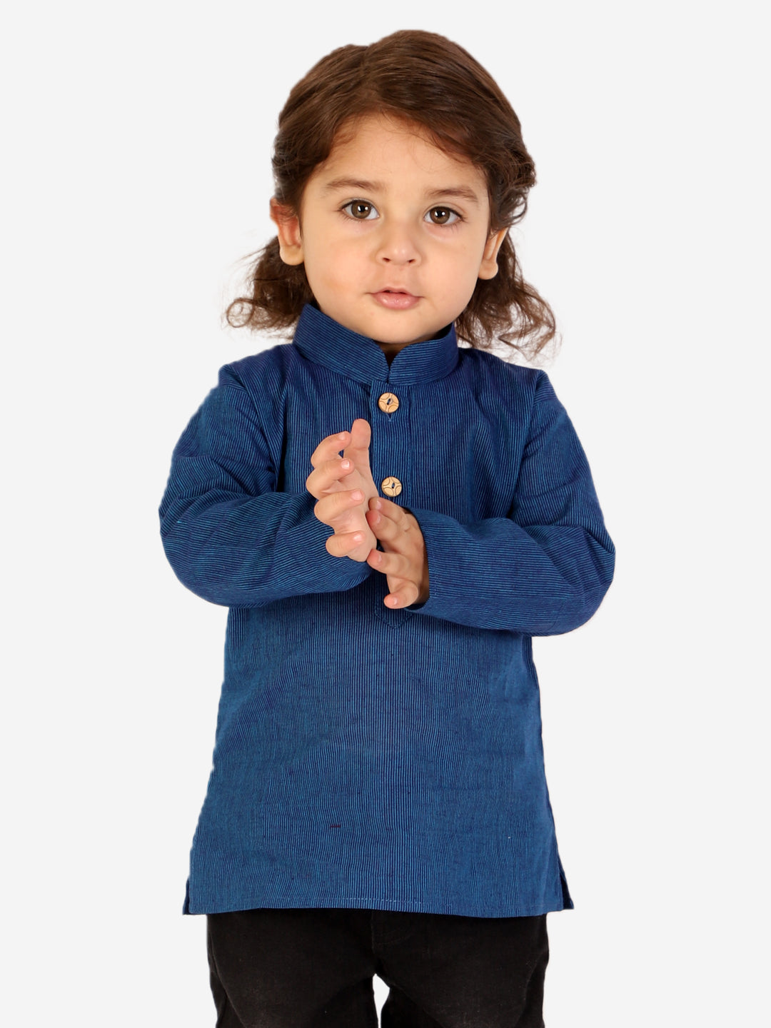 KID1 Trendy Short Kurta Blue