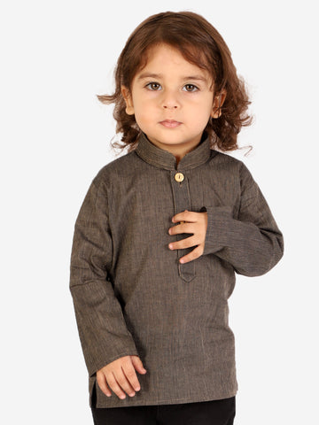 KID1 Trendy Short Kurta Gray