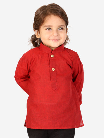 KID1 Trendy Short Kurta Red