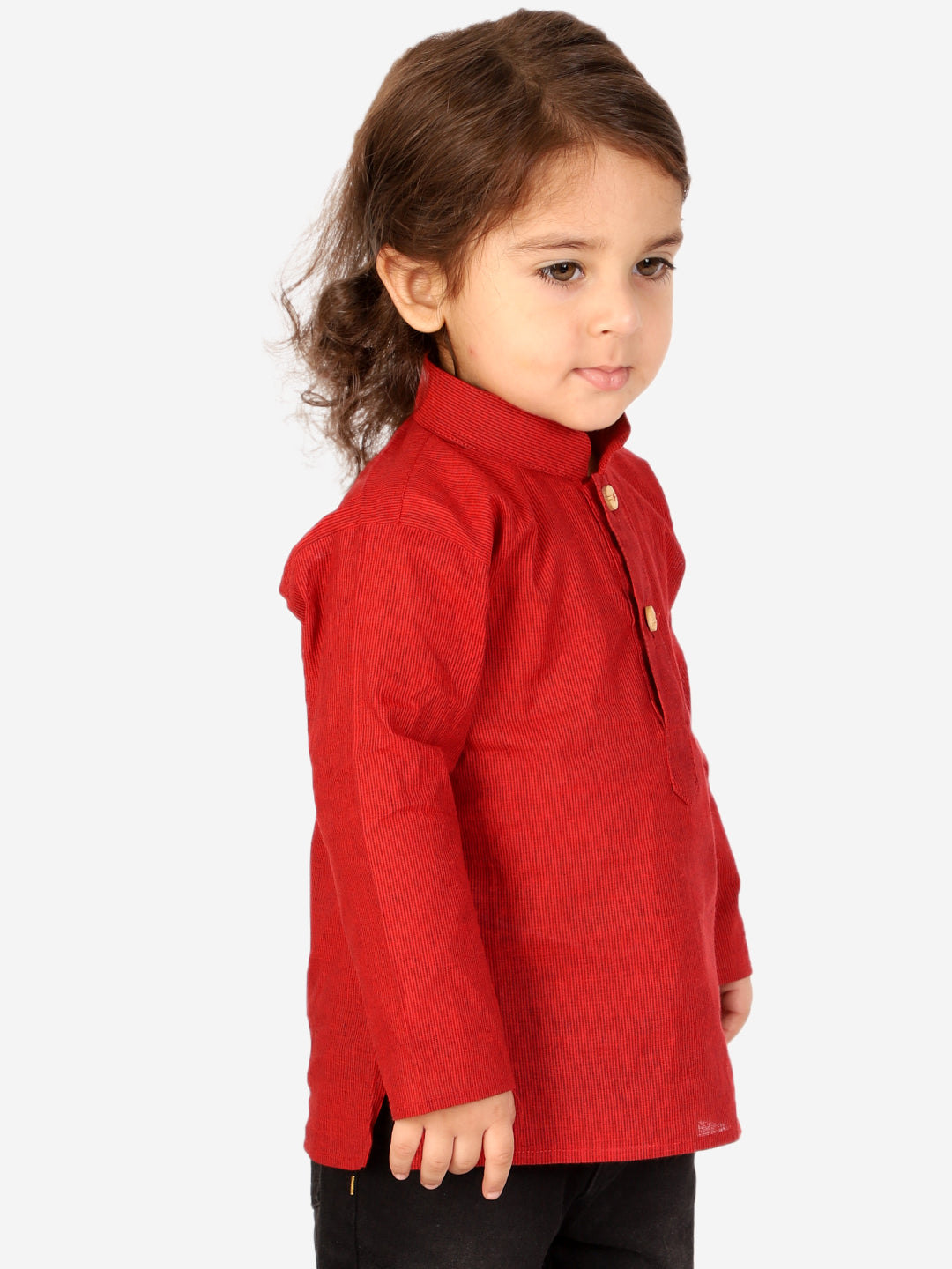 KID1 Trendy Short Kurta Red