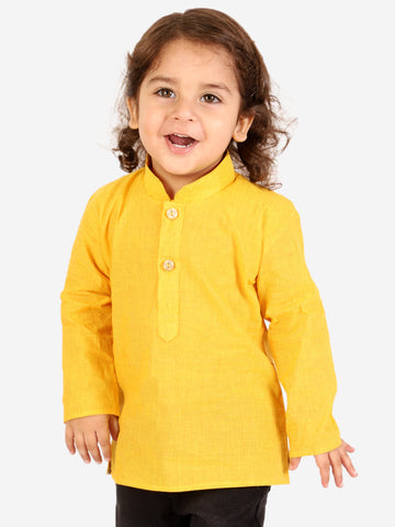 KID1 Trendy Short Kurta Yellow