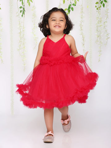 KID1 The Glimmer Shimmer Party Dress Pink