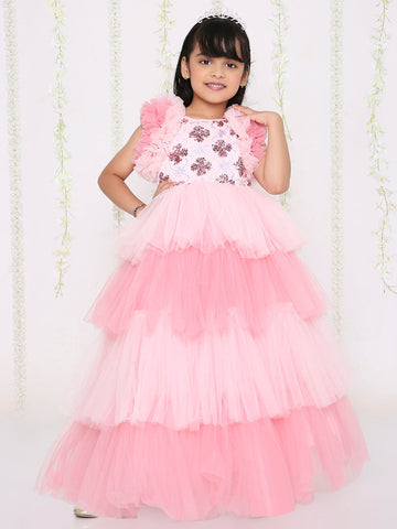 KID1 The Cinderella Party Dress Pink