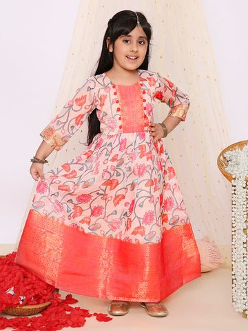 KID1 Arohi Pichwa Long gown Peach