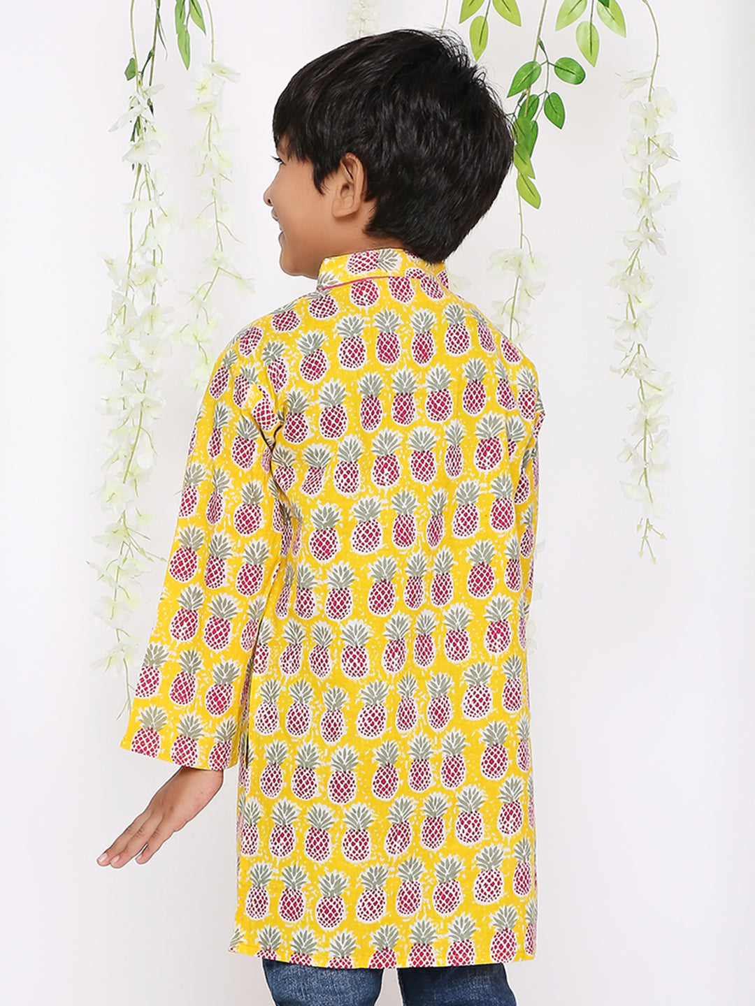 KID1 Pina Colada Boys Kurta Only Yellow