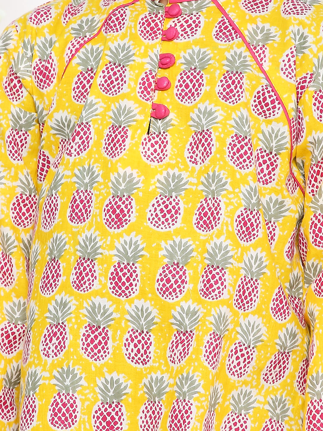 KID1 Pina Colada Boys Kurta Only Yellow