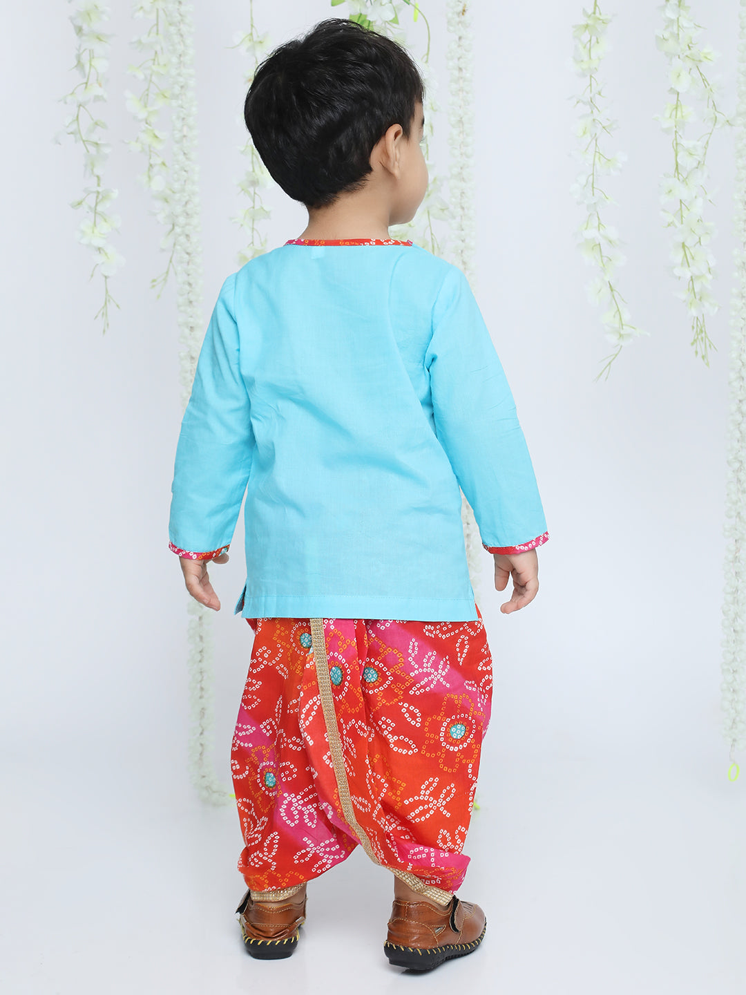 KID1 Ethnic Krishna Dress Blue