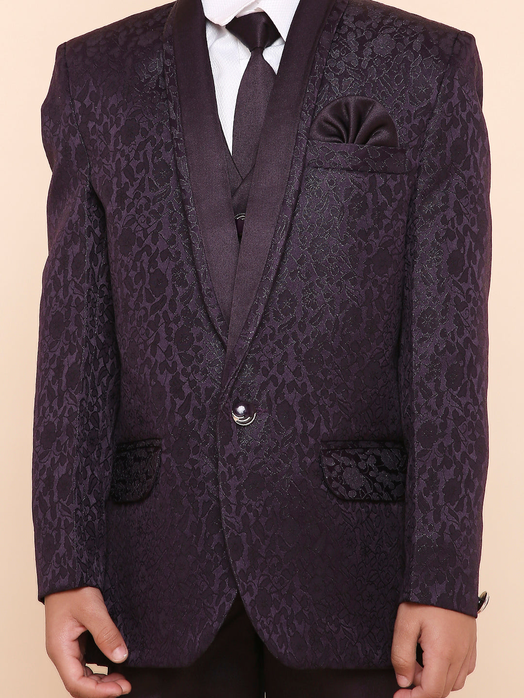 KID1 5 Pcs Party Wear Suit Set Purple