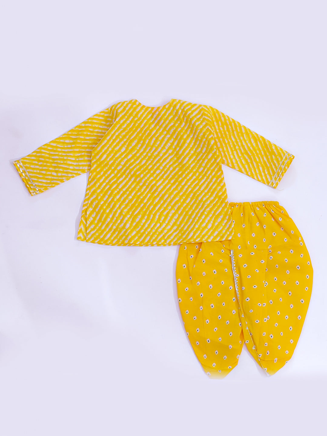 KID1 Bela Kurta With Dhoti Yellow