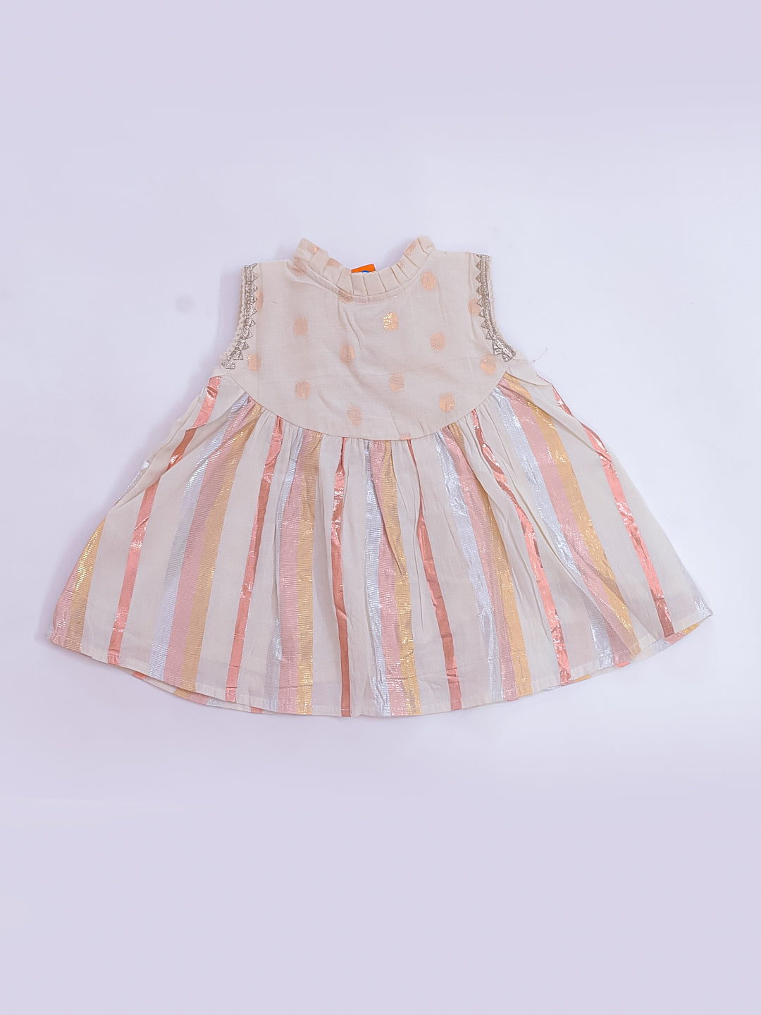 KID1 Tiny Weaves Party Dress Offwhite