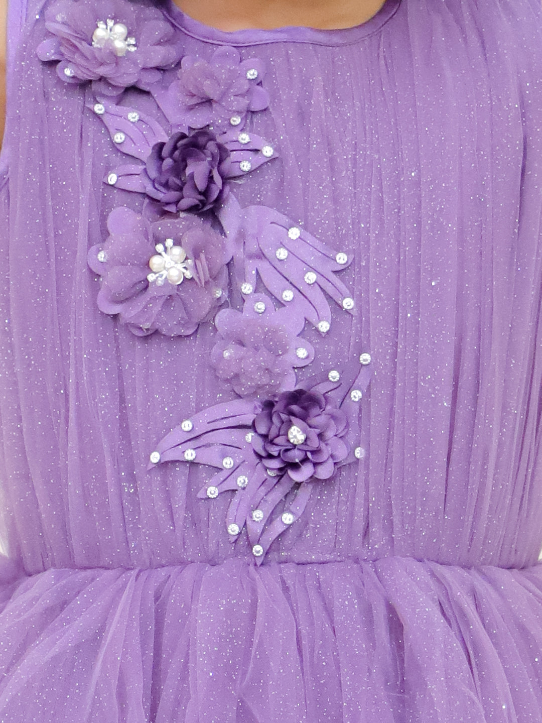 KID1 Glam Party Wear Gown Purple