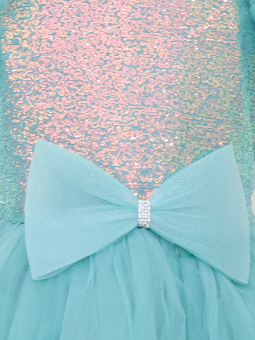 KID1 Glam Party Wear Gown Green