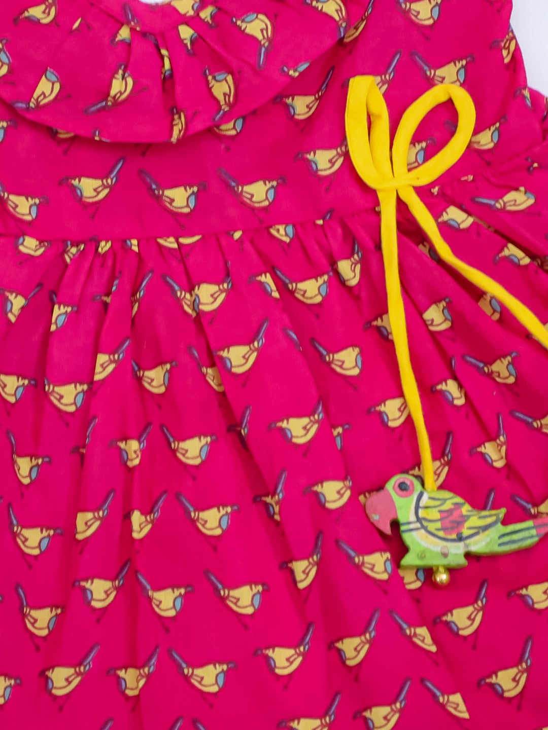 KID1 Chidiya Ruffle Dress Pink