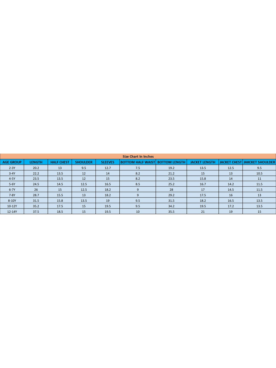 KID1 Embroidered Festive Jacket Kurta Pyjama Blue