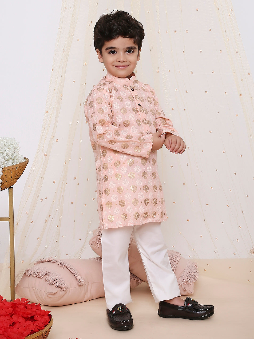 KID1 In-Vouge Kurta Pyjama Peach