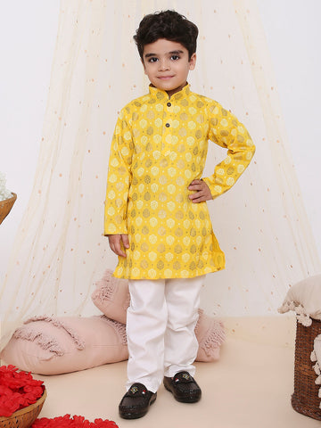 KID1 In-Vouge Kurta Pyjama Yellow