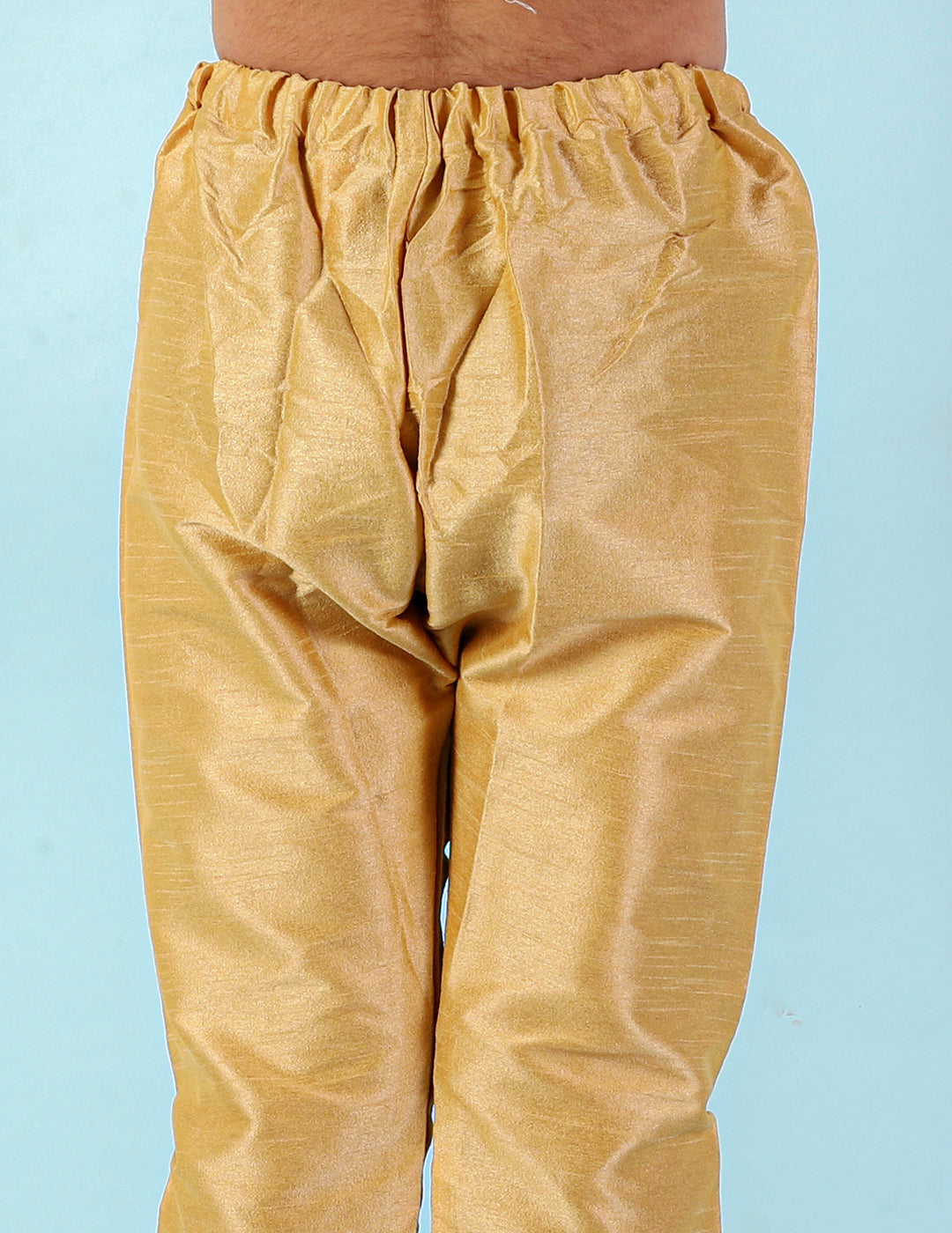 Boys Silk Blend Pyjama Gold