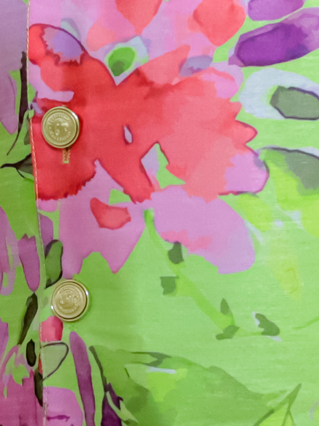 KID1 Spring Floral Jacket Kurta Pyjama Red