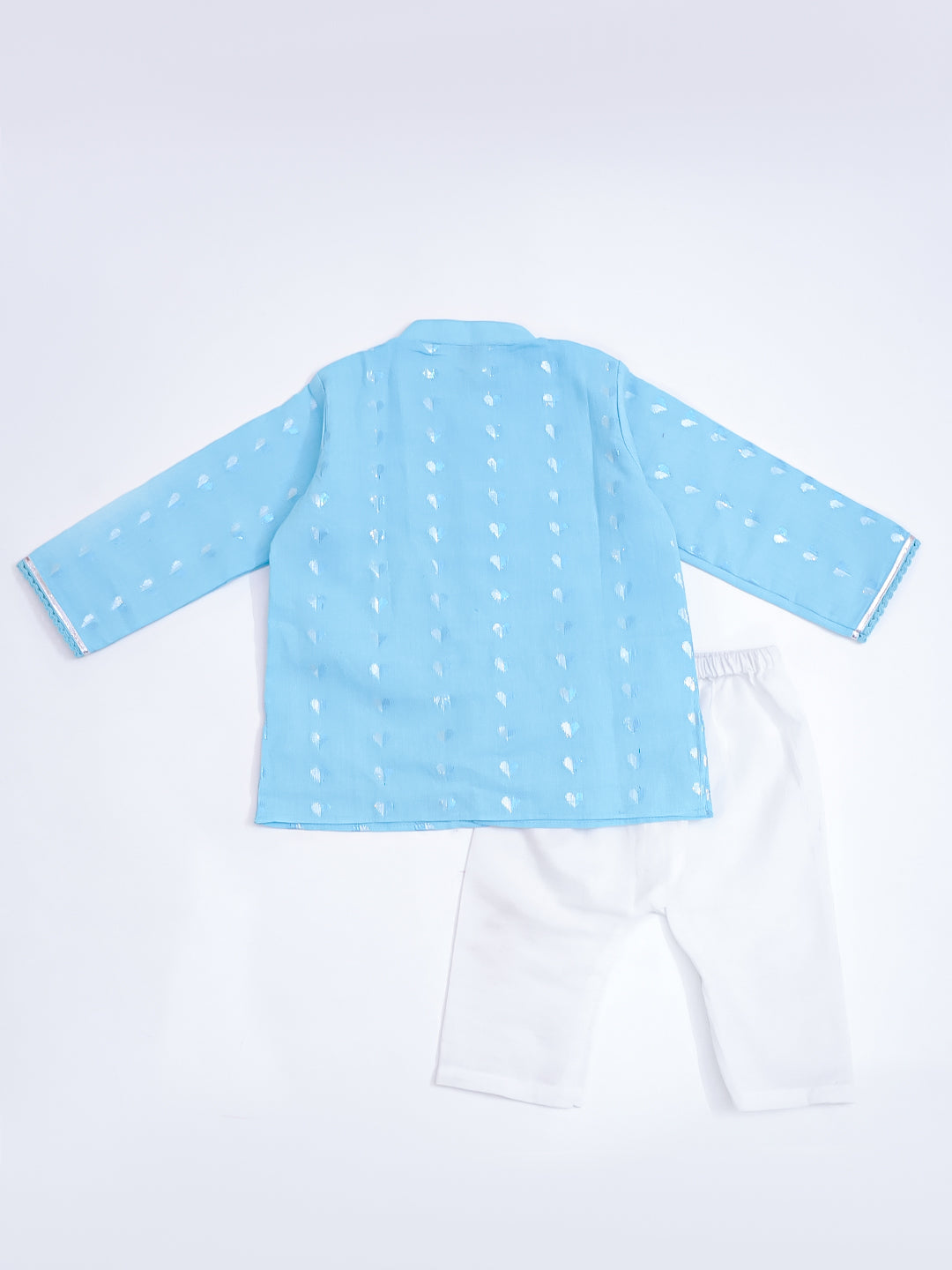 KID1 Tiny Hearts Kurta Pyjama Set Skyblue