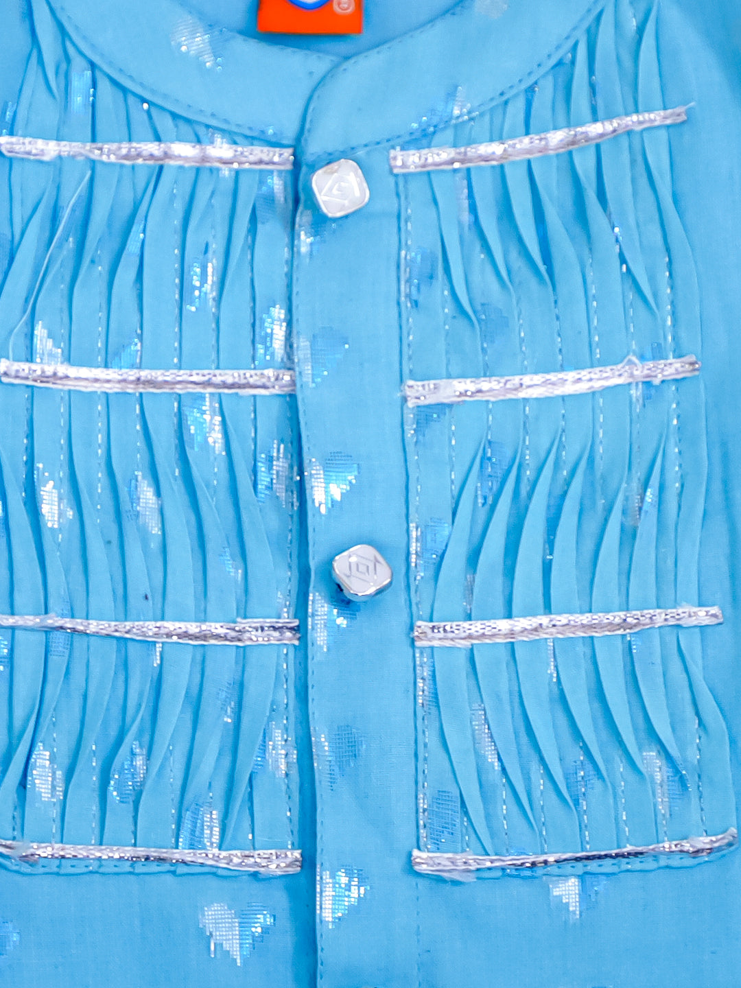 KID1 Tiny Hearts Kurta Pyjama Set Skyblue