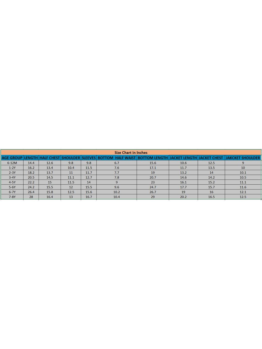 KID1 Printed Jacket with Kurta Pyjama Blue