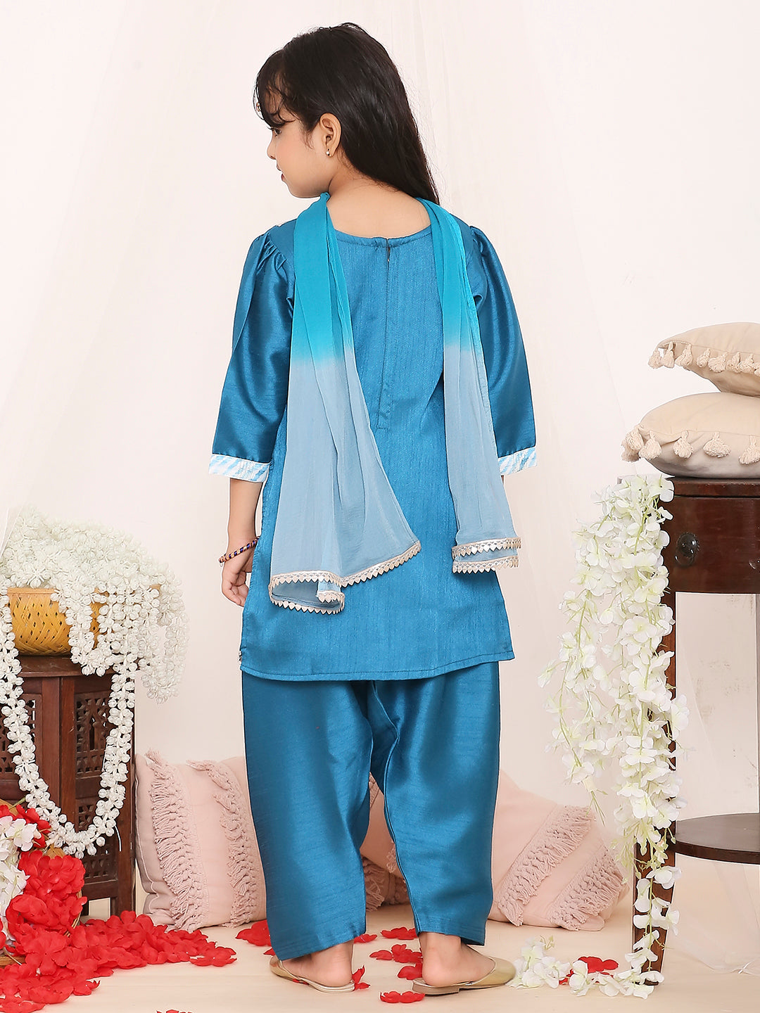 KID1 Simran Kurti Salwar Set Blue