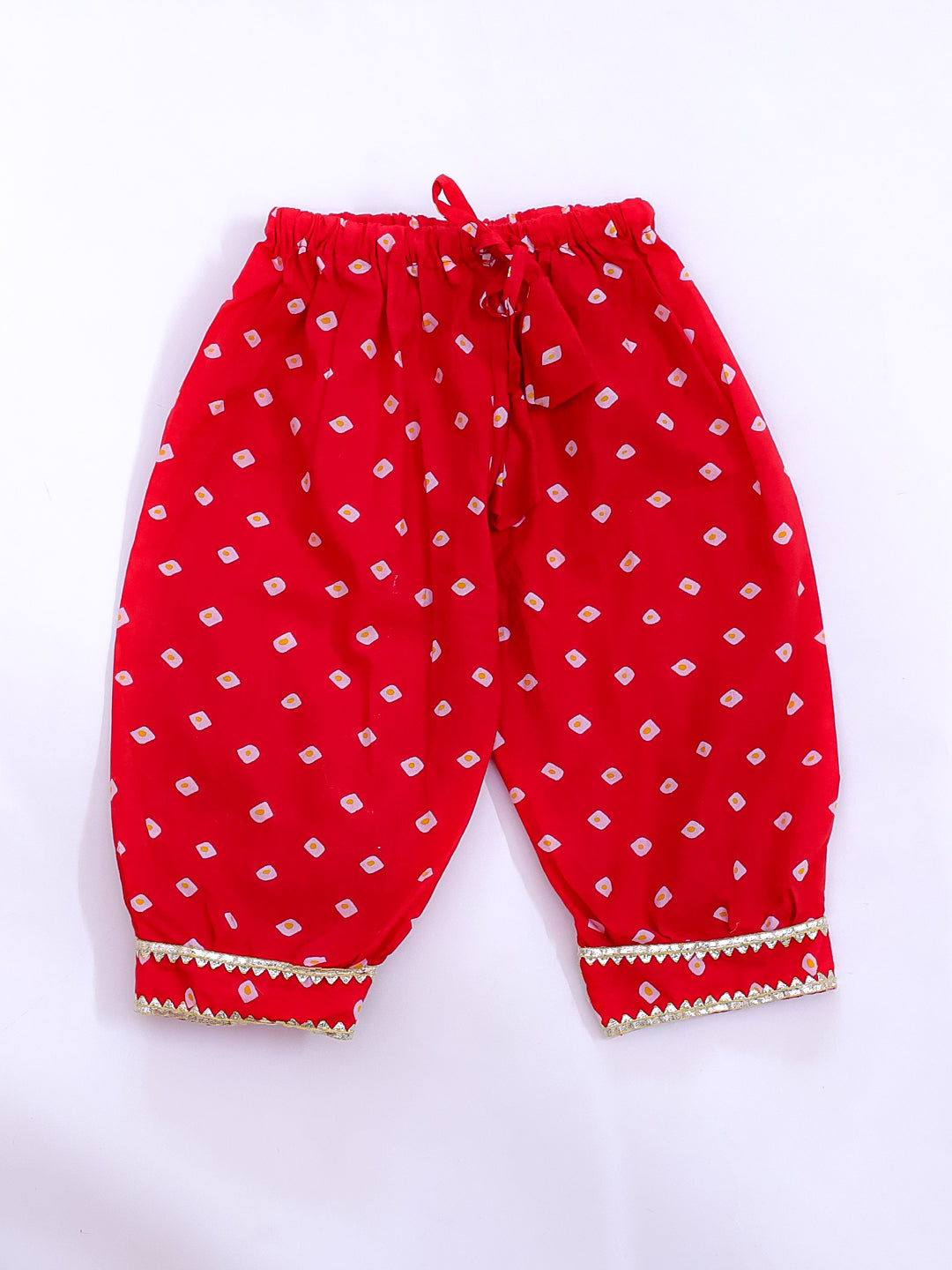 KID1 Bela Peplum Top With Pant Red