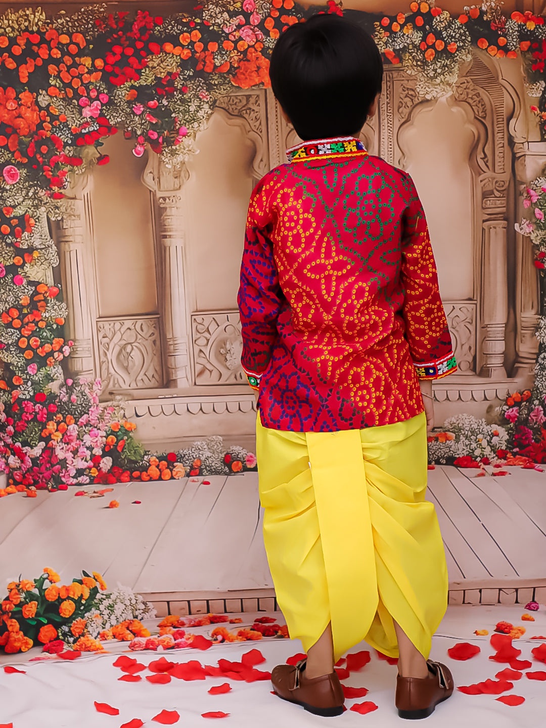 KID1 Colourama Navratri Kurta Dhoti Set Multi