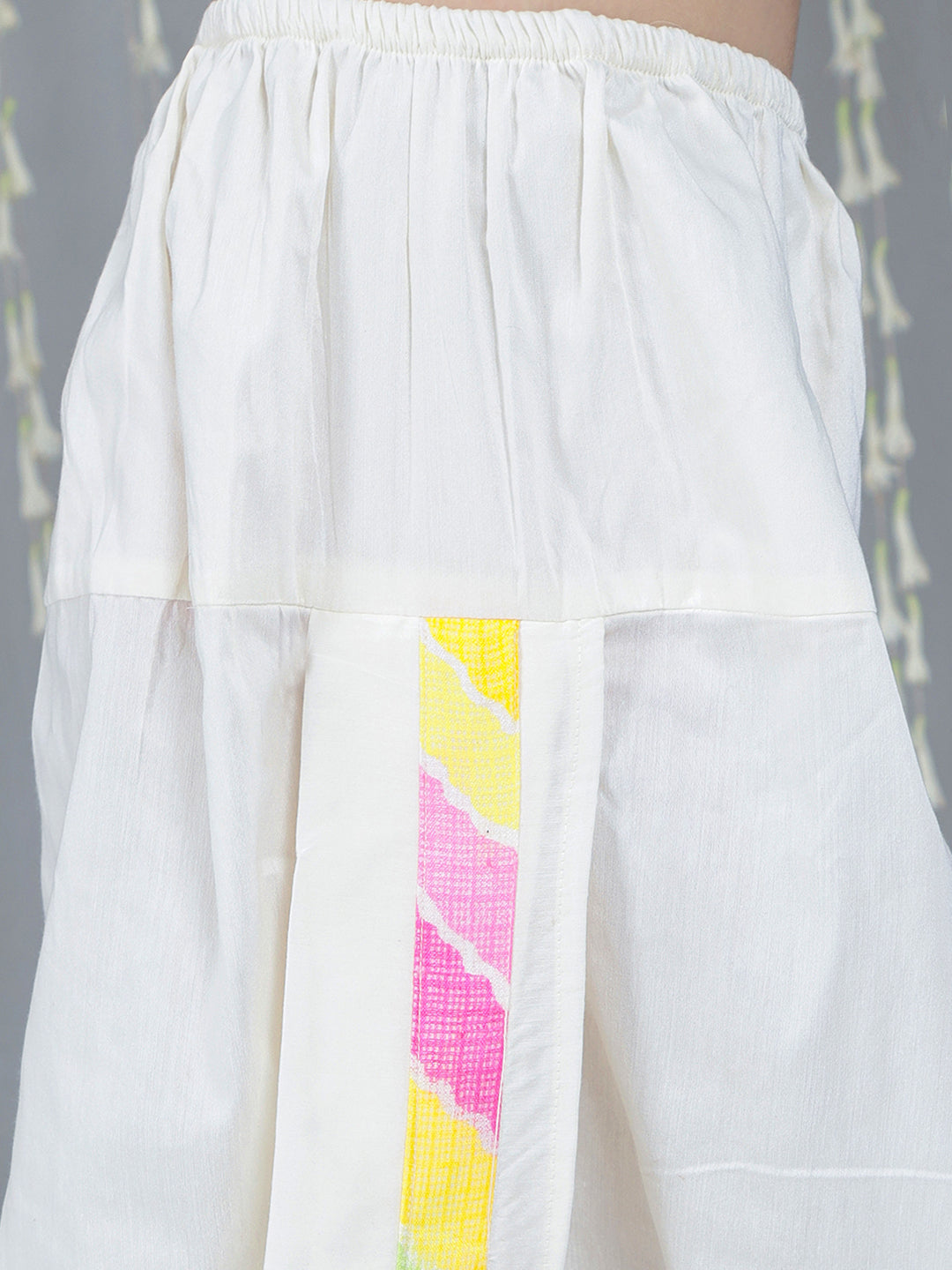 KID1 Attached Jacket Kurta Dhoti White