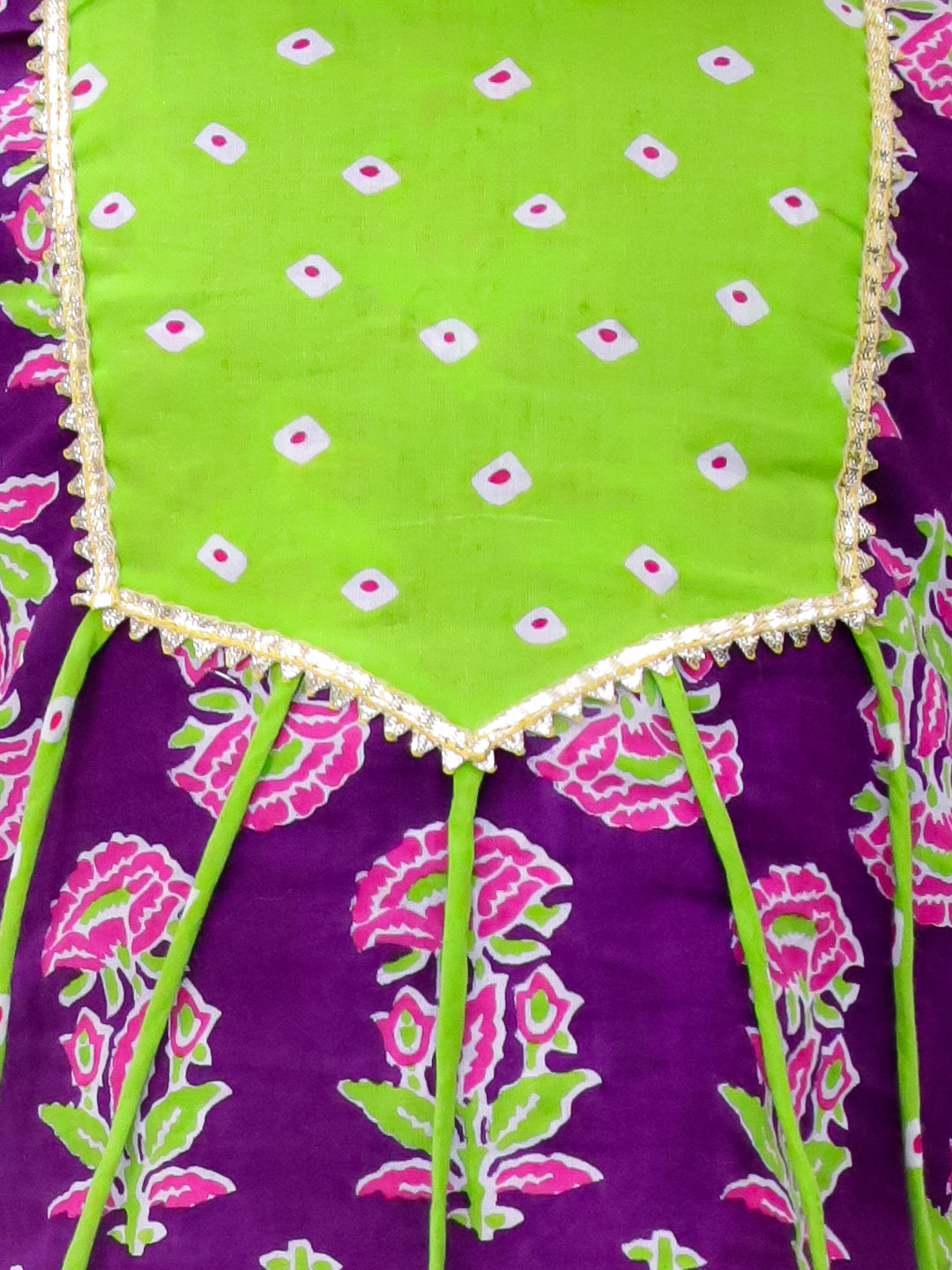 KID1 Krisha Peplum Dhoti Set Purple