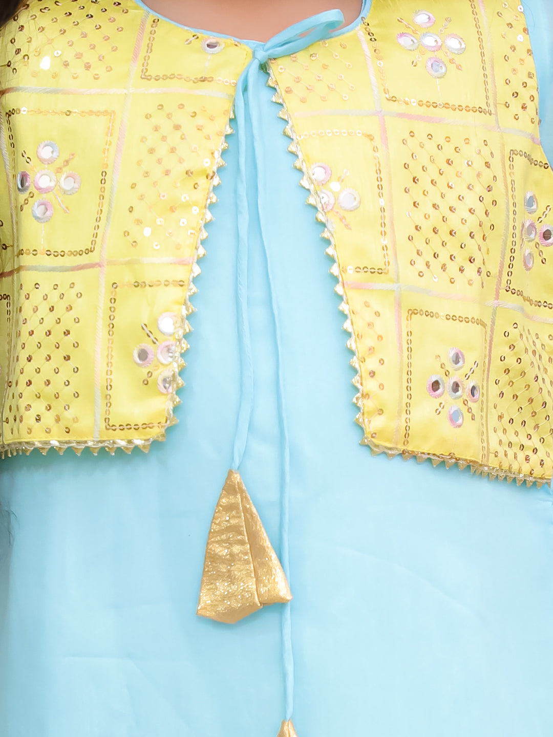 KID1 Kaanchi Kurti Dhoti Set Yellow