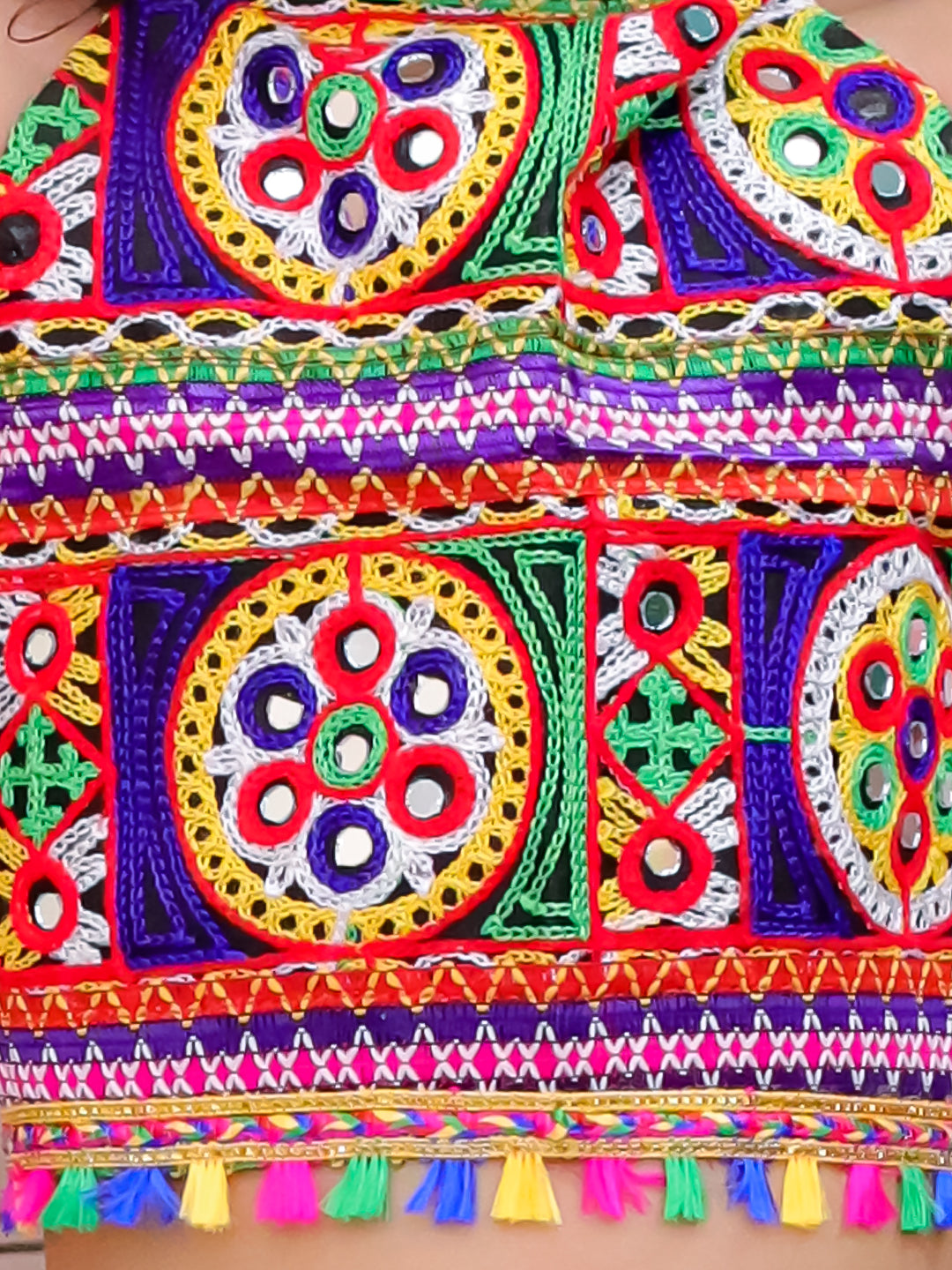 KID1 Dandia Nights Dhoti Set With Cap Red