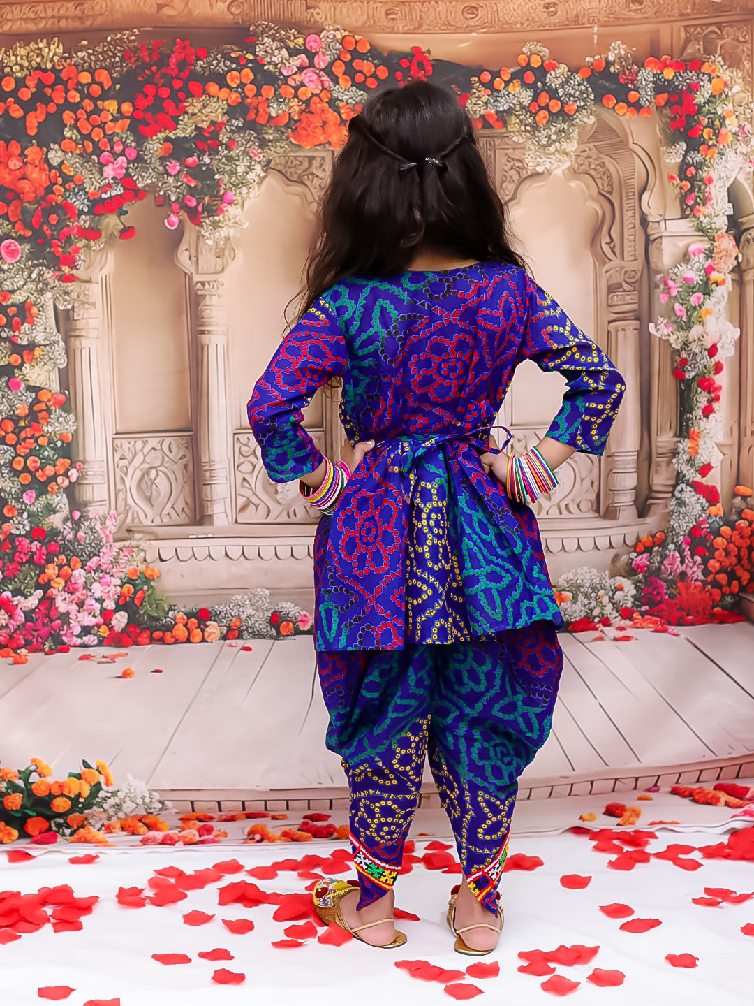 KID1 Dandia Mania Dhoti Set Blue