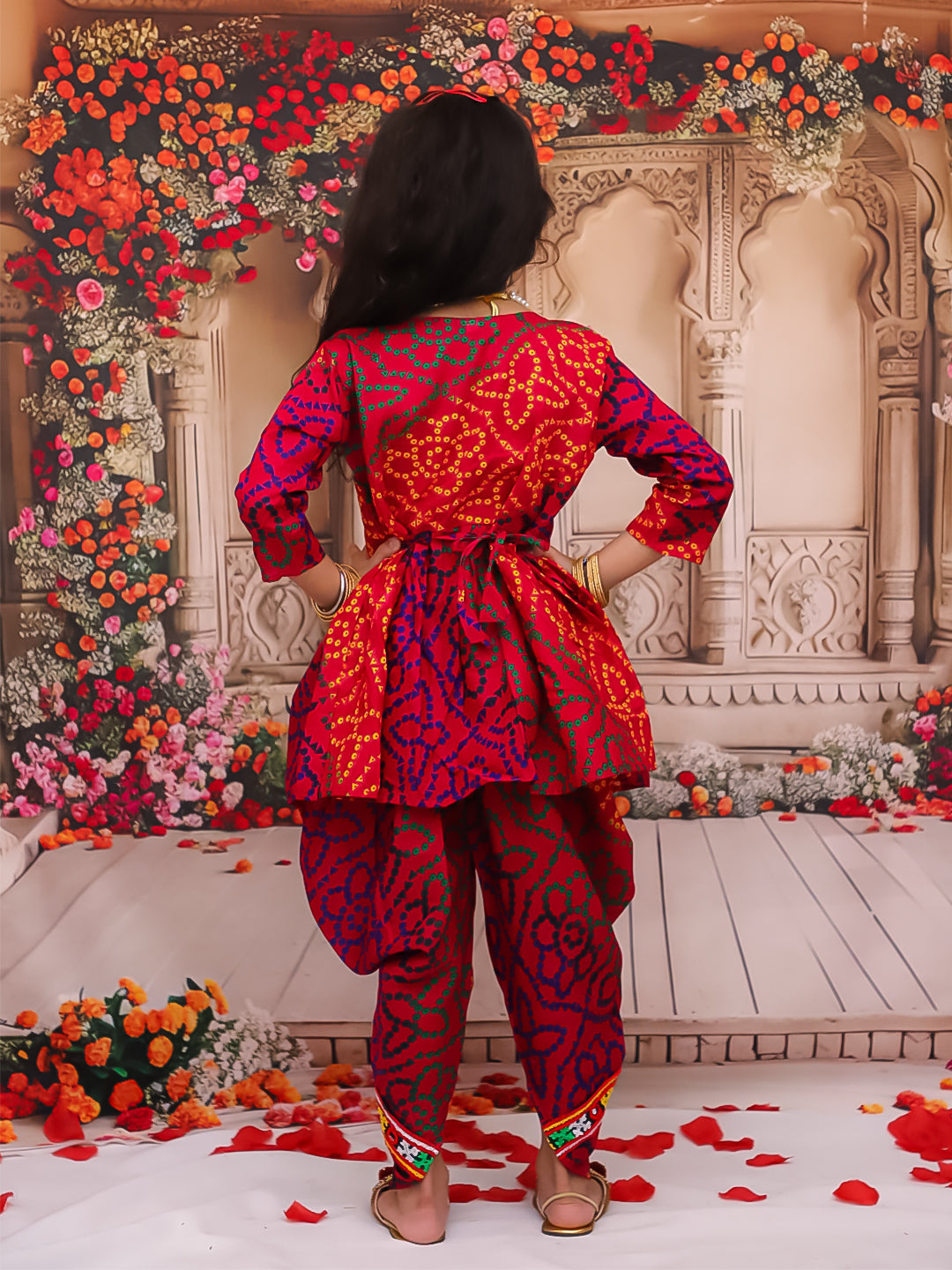 KID1 Dandia Mania Dhoti Set Pink