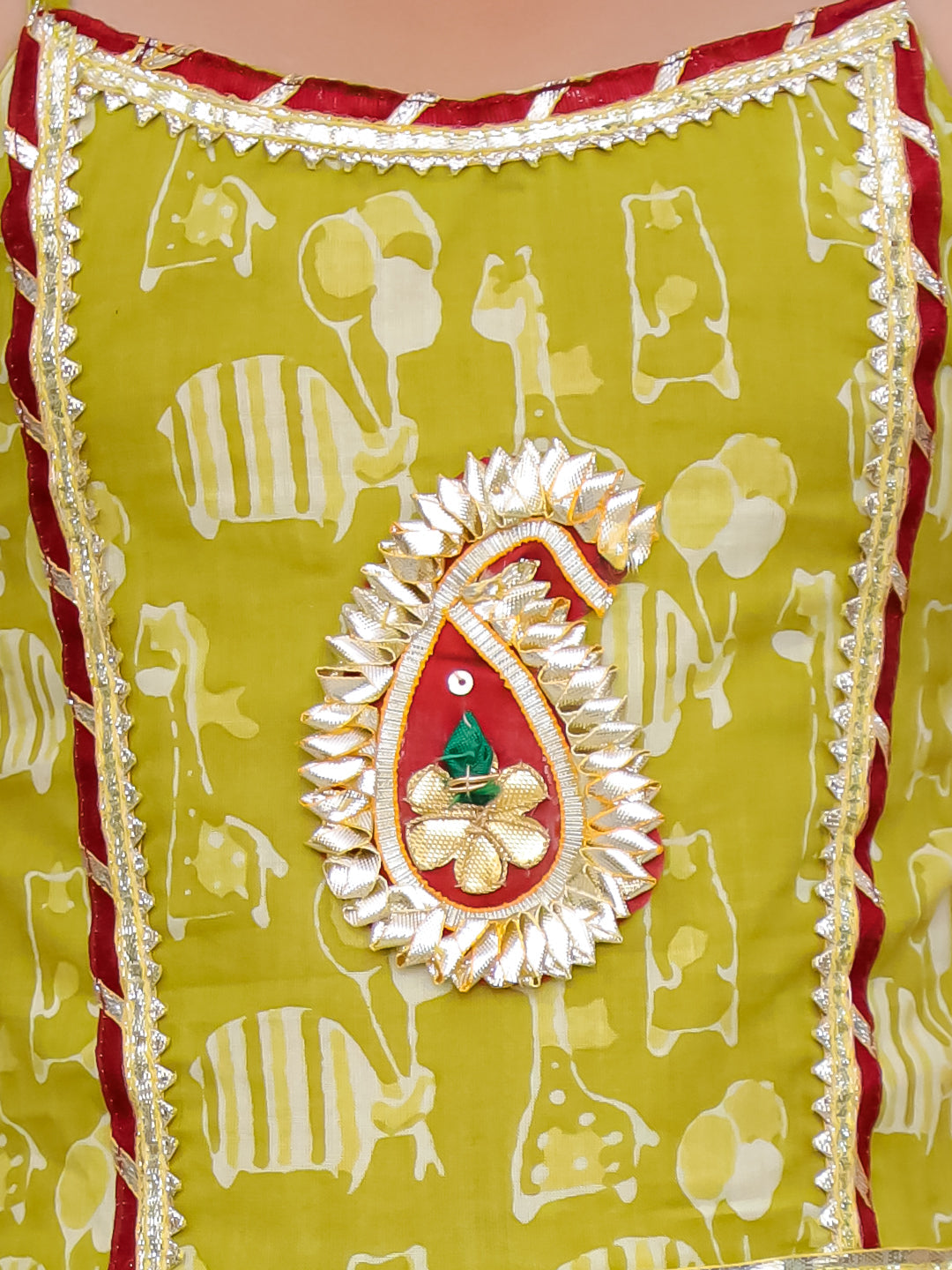 KID1 Jungle Jam Long Dress Green