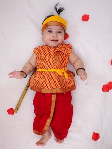 KID1 Traditional Krishnaa Set Yellow
