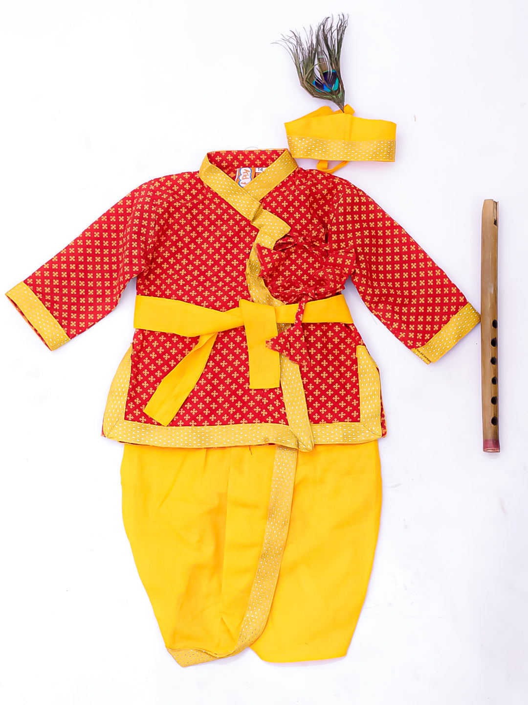 KID1 Traditional Krishnaa Set Red