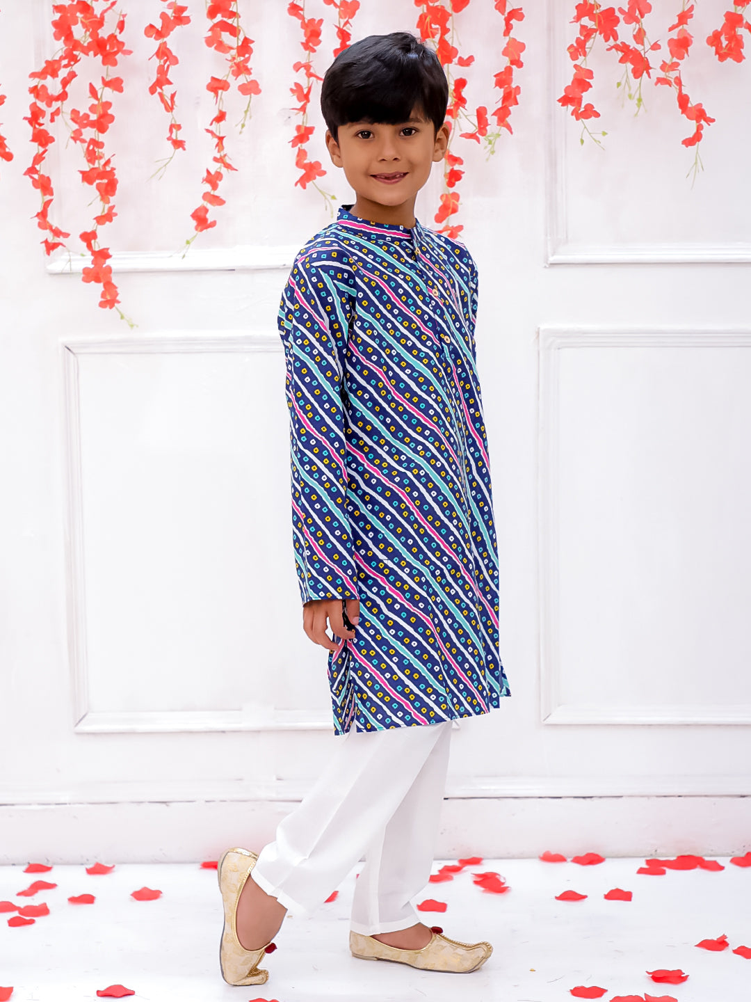 KID1 Lehar Kurta Pyjama Blue