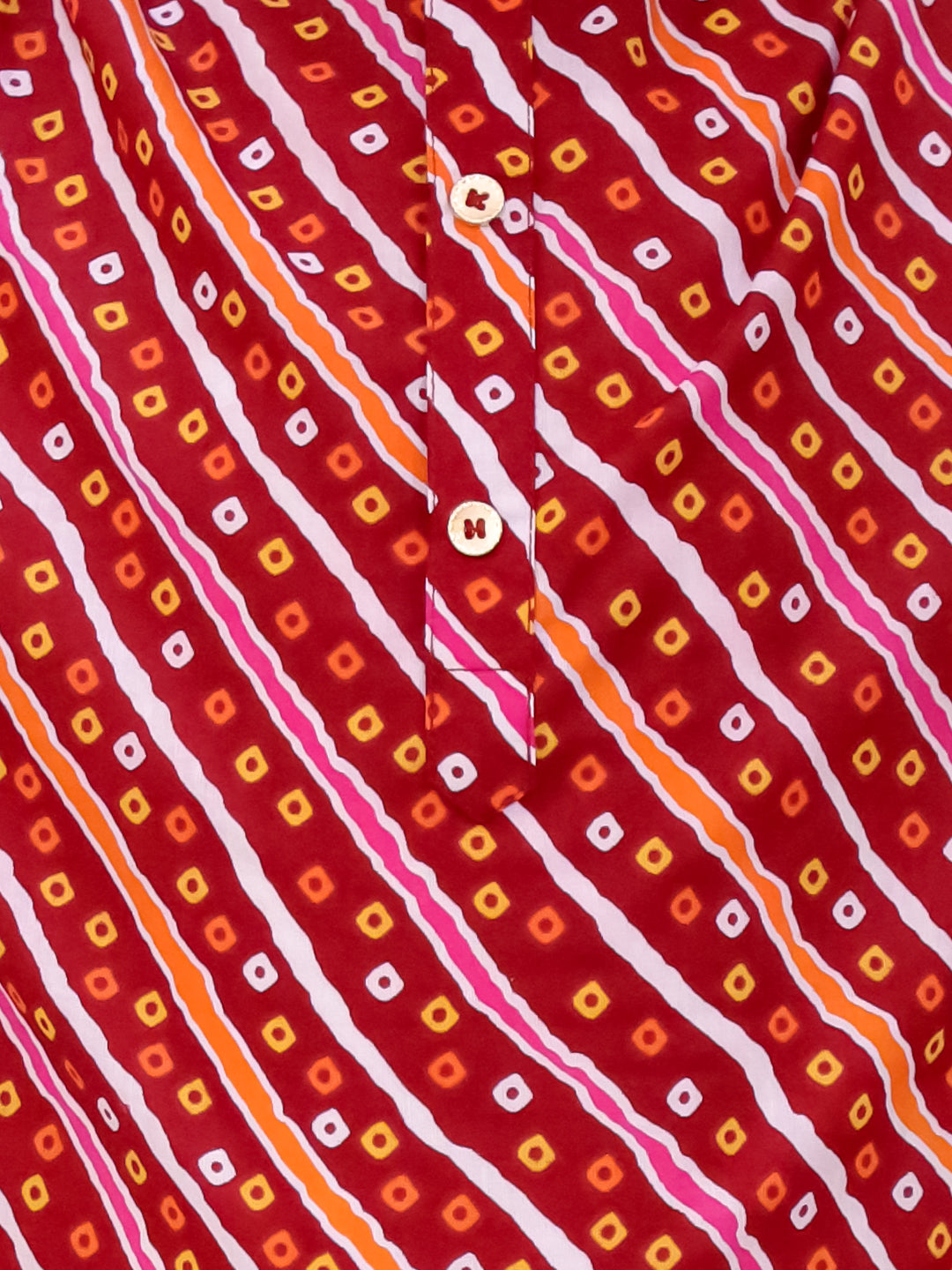 KID1 Lehar Kurta Pyjama Red