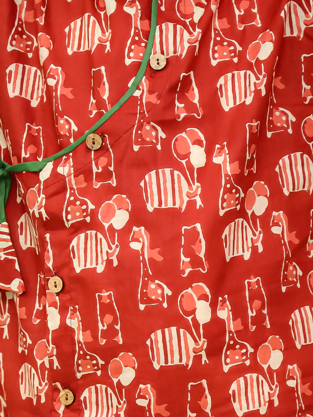 KID1 Jungle Jam Kurta Pyjama Set Maroon