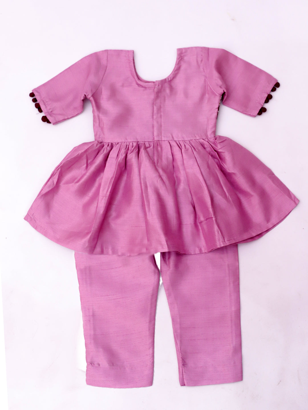 KID1 Infants Sequins Flower Kurti Pants Purple