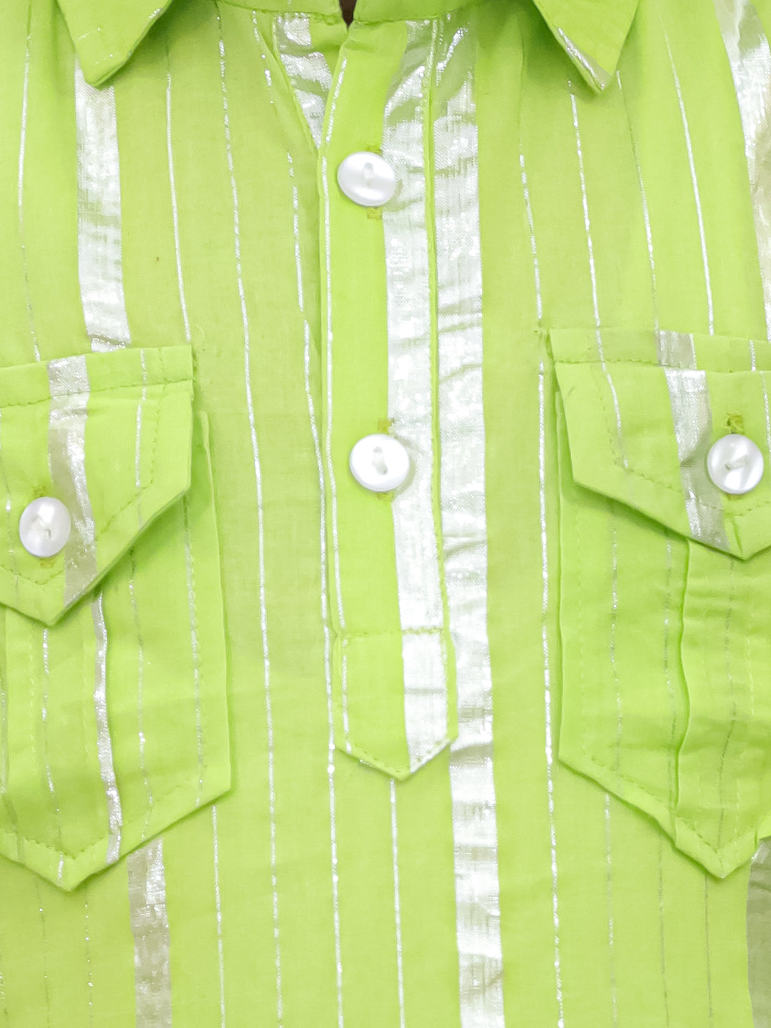 Kid One Pathani Kurta with Salwar Green