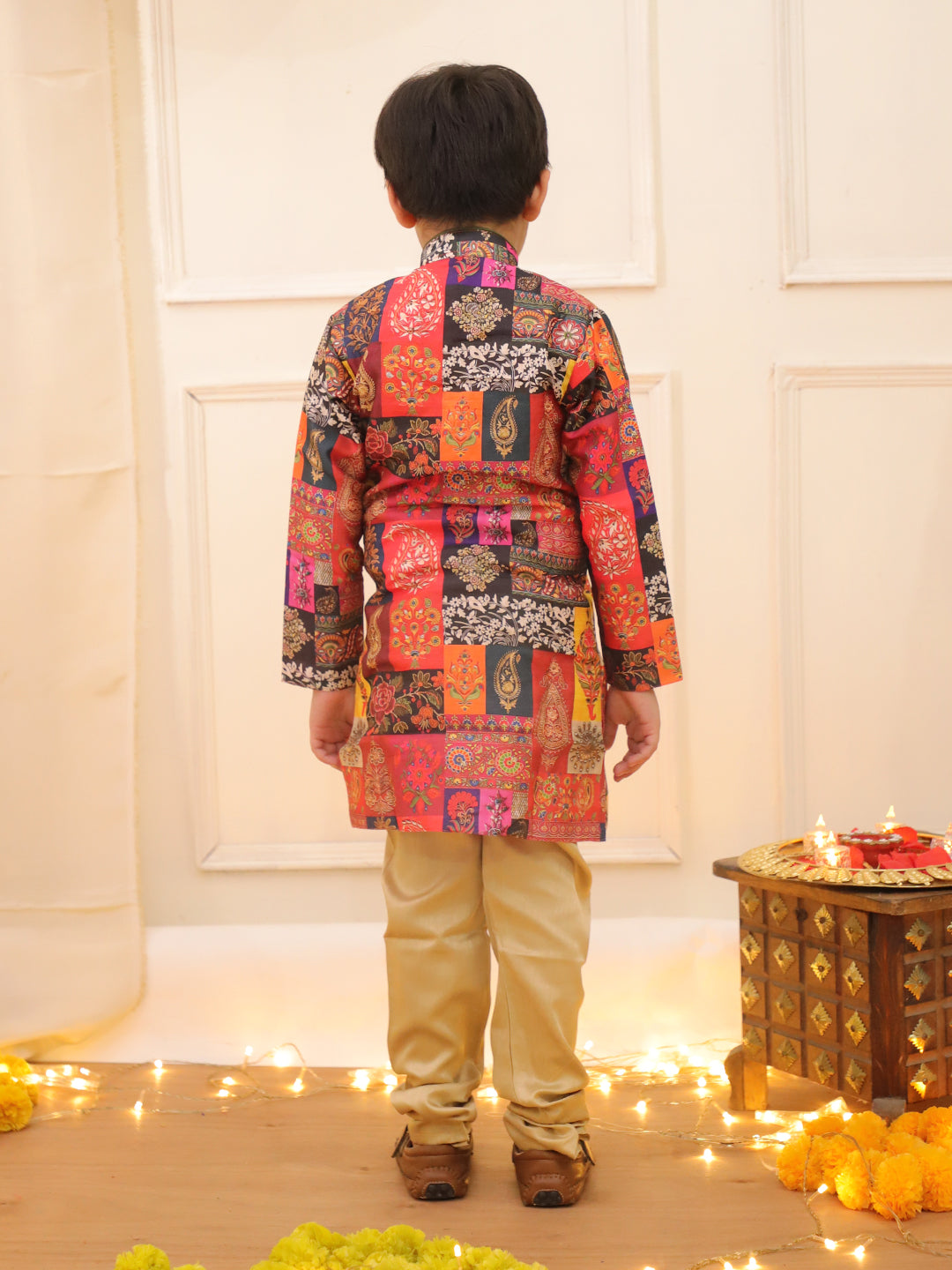 KID1 Royal Sherwani Set Multi