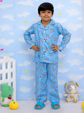Kid One Ocean Dream Night Wear For Boys Blue