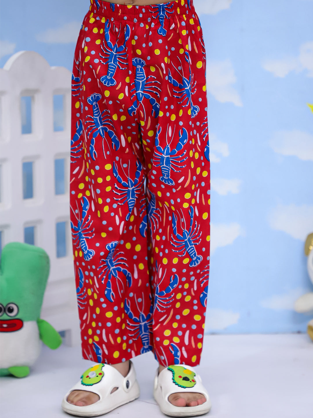 Kid One Ocean Dream Night Wear For Boys Red
