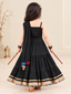 Kid One Rangeela Embroidered Cotton Lehenga Choli For Girls Black