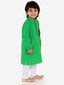 KID1 Chevron Weave Handloom Kurta Pyjama Green